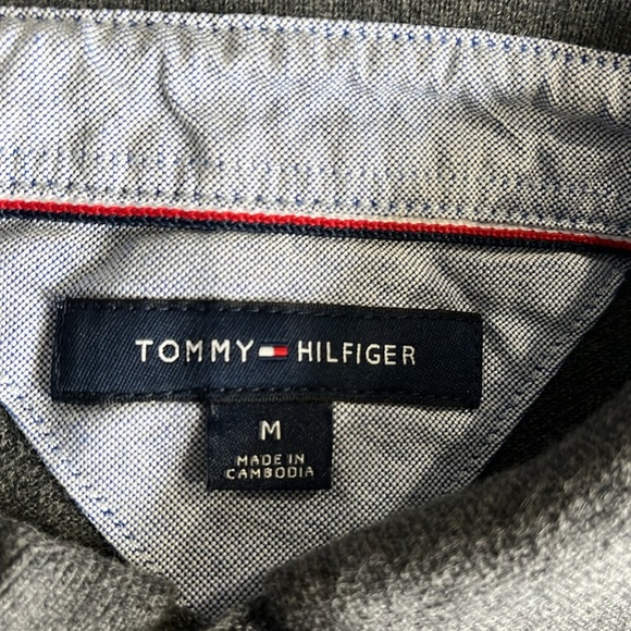 Tommy Hilfiger Men's Gray Polo Shirt - Picture 5 of 6